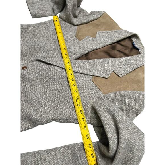 Vintage Pendleton Men’s Western Herringbone Tweed Wool Suede‎ Jacket - 42 Long - Picture 6 of 7